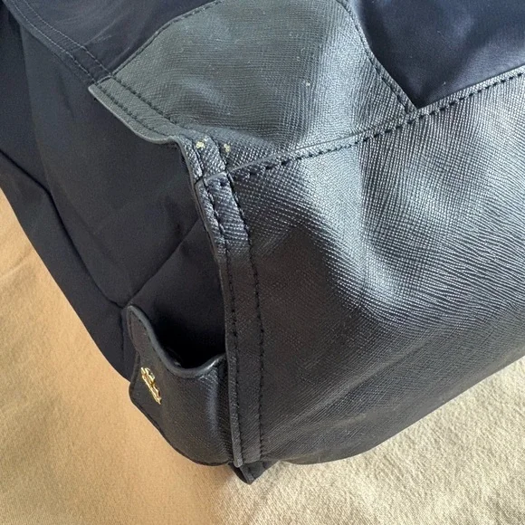 Tory Burch Navy Nylon Tote Bag - Picture 7 of 12